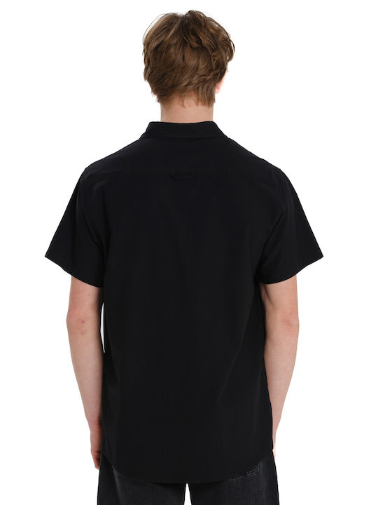Short Sleeve Shirt in Regular Fit Black