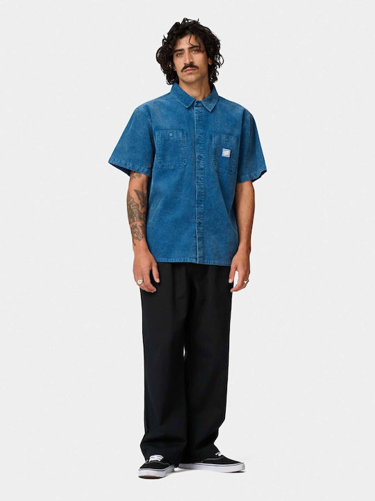 Short Sleeve Shirt in Regular Fit Teal