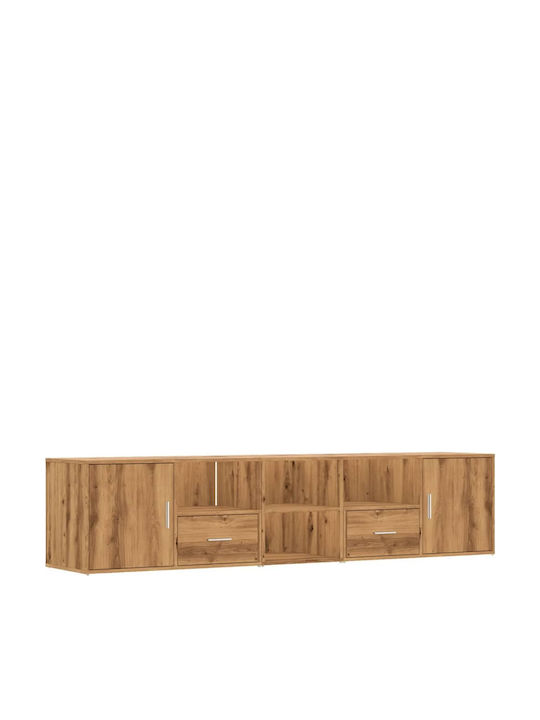 Έπιπλο Τηλεόρασης Αρτισιανή Δρυς Μ200xΠ40xΥ45cm