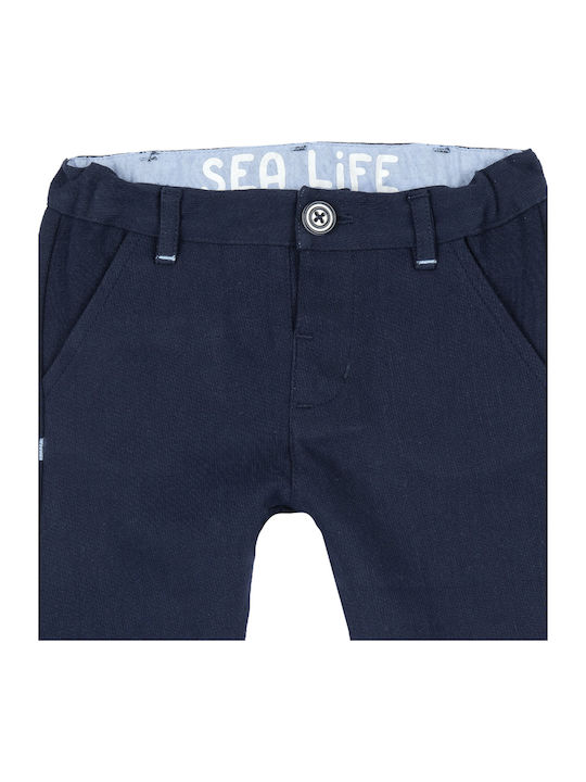 Kinderhose Stoff Farbe Marineblau