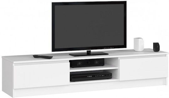 Stand TV De Podea Alb 160x40x33.4 cm