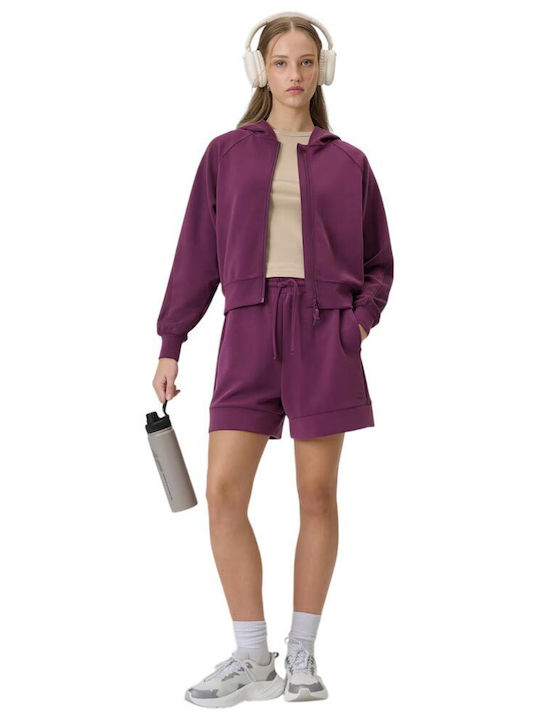 4F Women's Shorts Burgundy