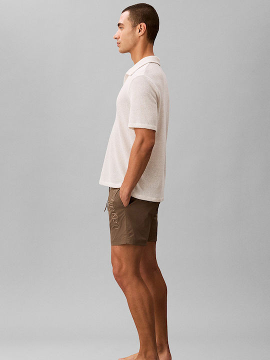 Drawstring Ανδρικό Μαγιό Σορτς Καφέ