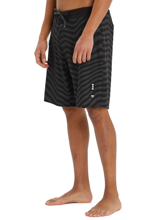 Men's Swimwear Bermuda Black with Patterns