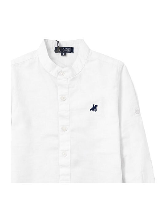 Kids Long-Sleeved White Shirt