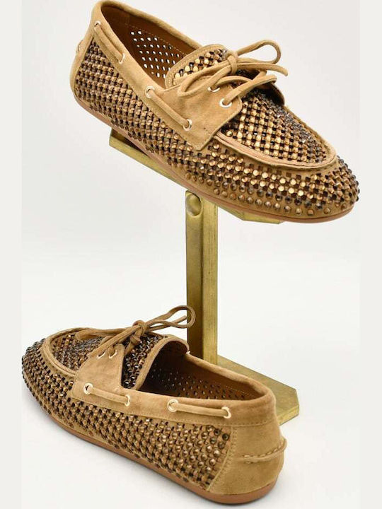 Loafers Dama Din Piele În Culoare Maro