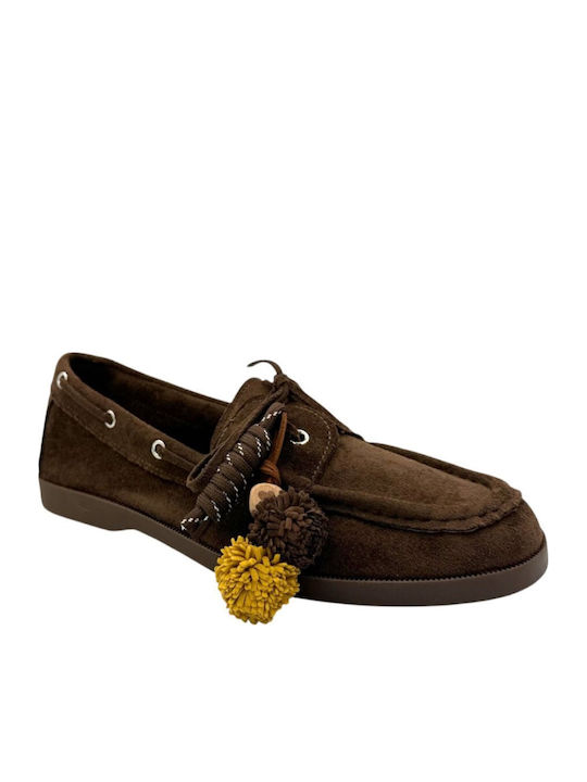Women's Moccasins in Brown Colour