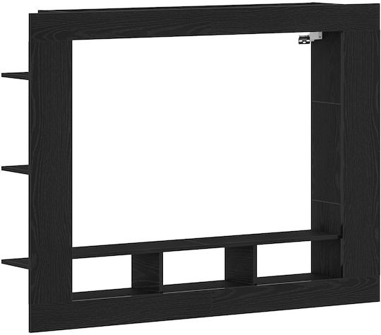 TV-Ständer Wandmontage Schwarz Eiche 152x22x113cm