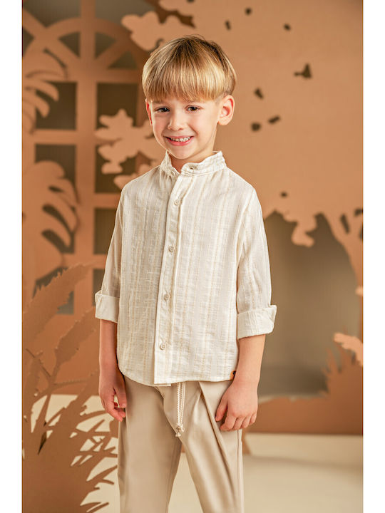Baby Bloom Baptism Suit for Boy Ecru