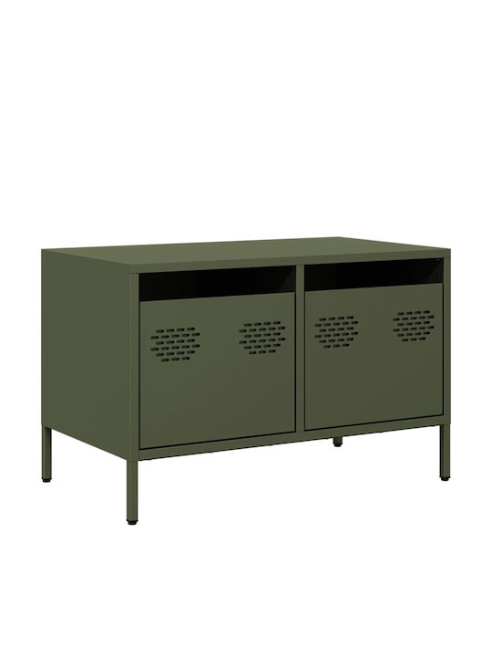 Έπιπλο Τηλεόρασης Μεταλλικό Λαδί Μ68xΠ39xΥ43.5cm