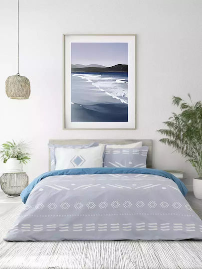 Nima Raiza Σετ Σεντόνια Ημίδιπλα 180x260εκ. Γαλάζιο (3τμχ)