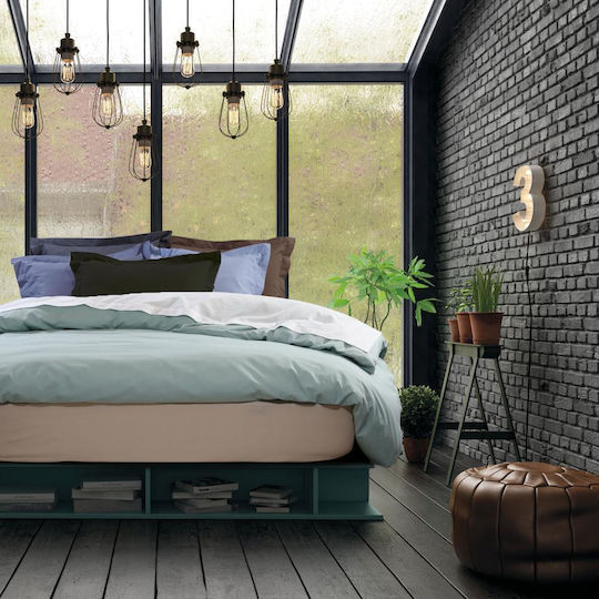 Das Home Sheet Super-Double with Elastic 170x200+35cm. 1015 Black