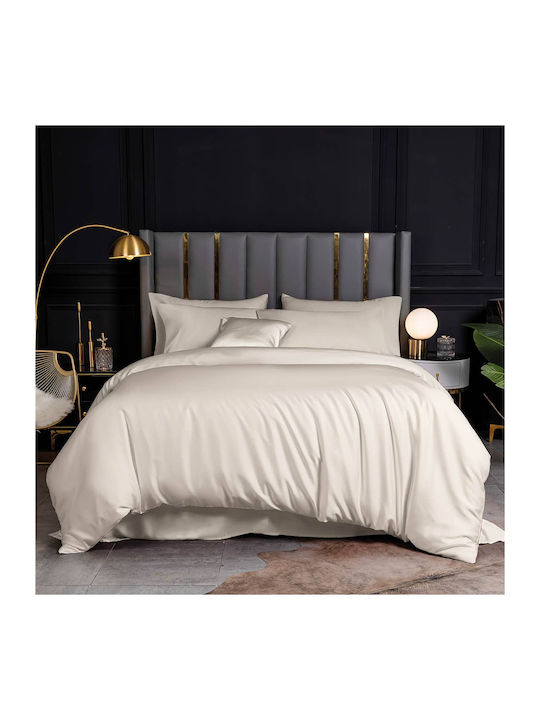 Rythmos Bamboo Σετ Σεντόνια Υπέρδιπλα 250x270εκ. Μπέζ (4τμχ)