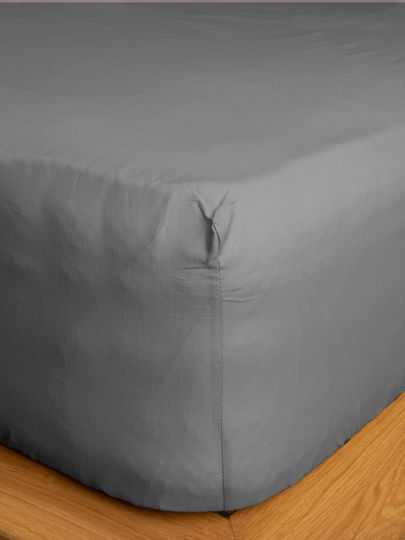 Sunshine Cotton Feelings 151 King Size 180x200+30εκ. με Λάστιχο Dark Grey Sunshine Cotton Feelings 151 King Size 180x200+30εκ. με Λάστιχο Dark Grey