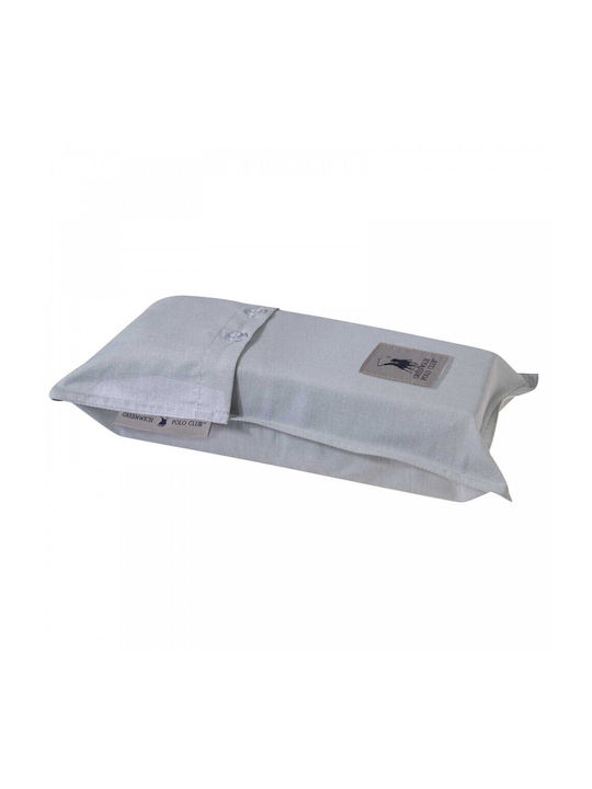 Greenwich Polo Club Sheet for Single Bed with Elastic 100x200+35cm. 2502 Gray