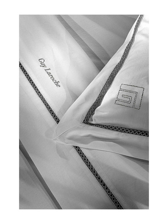 Guy Laroche Bettwäsche-Set King Size 270x280cm. Blend Cement 4Stück