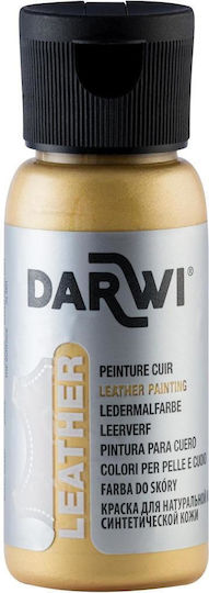 Darwi Liquid Craft Paint Gold for Leather 50ml