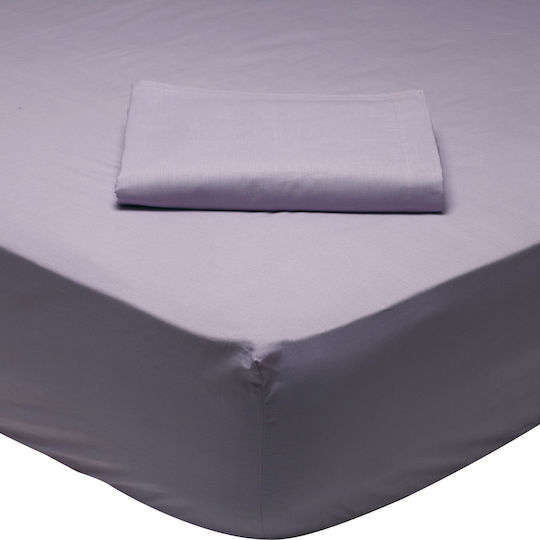 Das Home 1009 Μονό 100x200+35εκ. με Λάστιχο Λιλά Das Home 1009 Μονό 100x200+35εκ. με Λάστιχο Λιλά