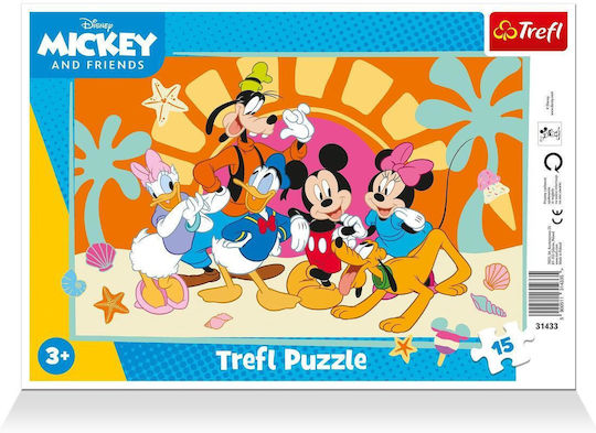 Trefl Рамков Пъзел Mickey Mouse Mickey Trivia 15 Части 31433