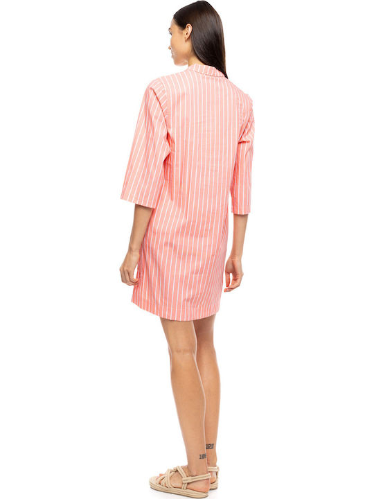 Pink Label Damenkaftan Für Strand Peach Pink