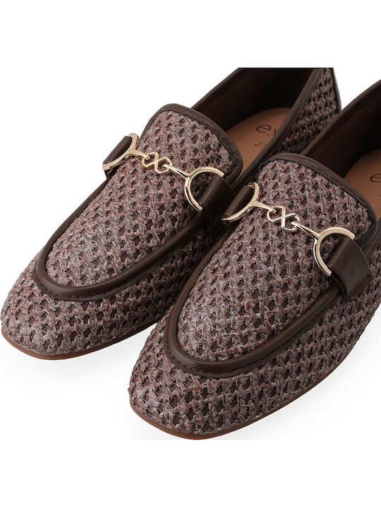 Γυναικεία Loafers σε Καφέ Χρώμα