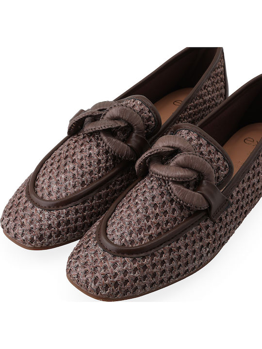 Women's Loafers in Brown Colour
