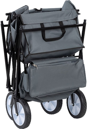FreeOn Collapsible Transport Trolley for Load Weight up to 100kg in Gray Color