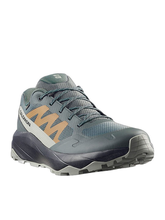 Salomon Men's Hiking Shoes Waterproof With Gore-Tex Membrane Green