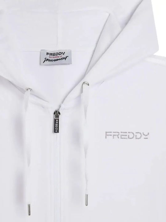 Women's Hoodie Sweatshirt Jacket White