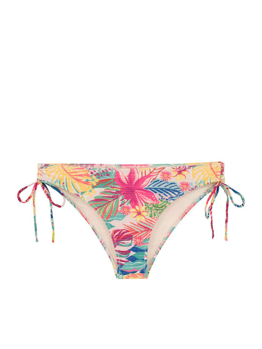 Costum De Baie Bikini Push-up Cu Burete Lurex Glam Bej-Roz Damă