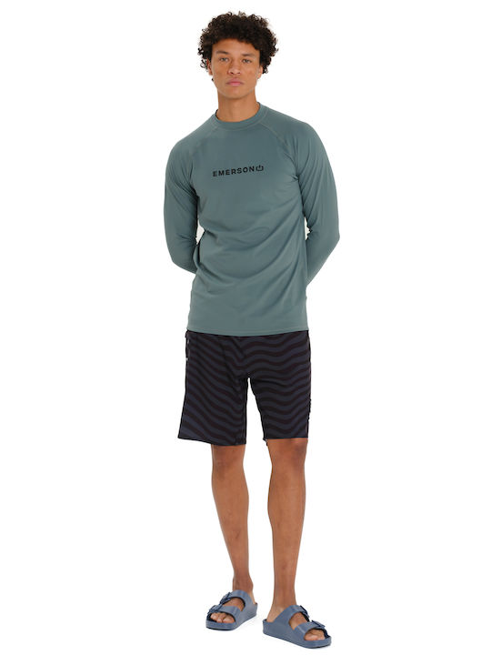 Emerson UPF 50+ Unisex Μακρυμάνικη Αντηλιακή Μπλούζα Πράσινη