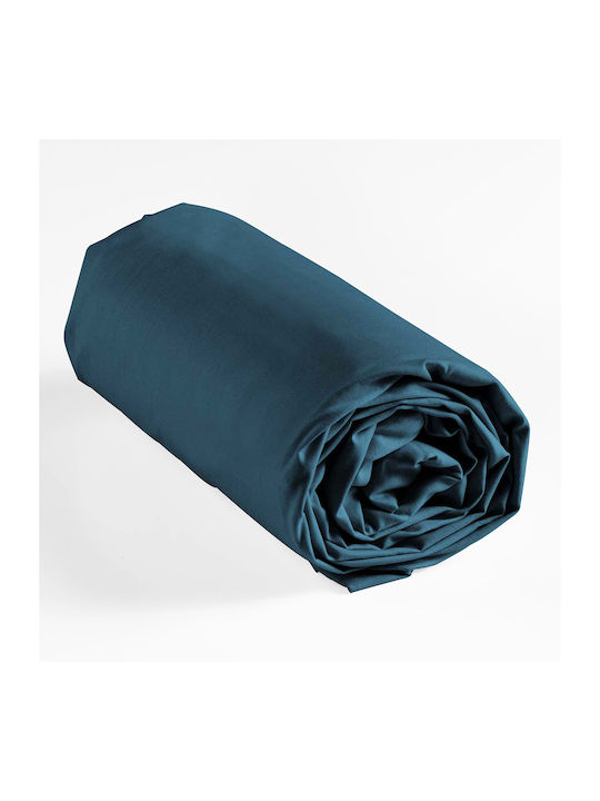 Sheet Super-Double with Elastic 160x200+30cm. L-c Lina Blue