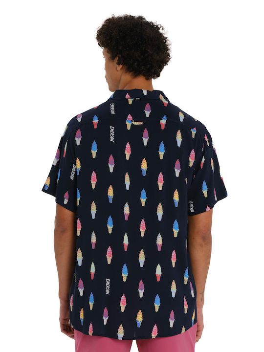 Short Sleeve Shirt in Regular Fit Blue