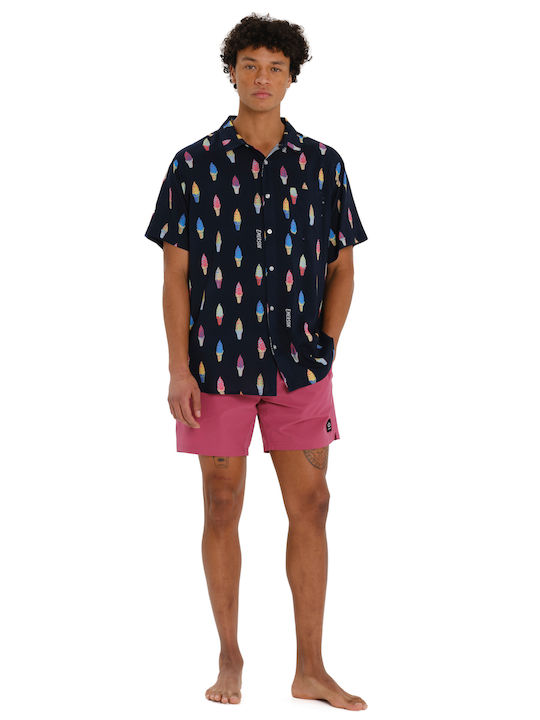 Short Sleeve Shirt in Regular Fit Blue