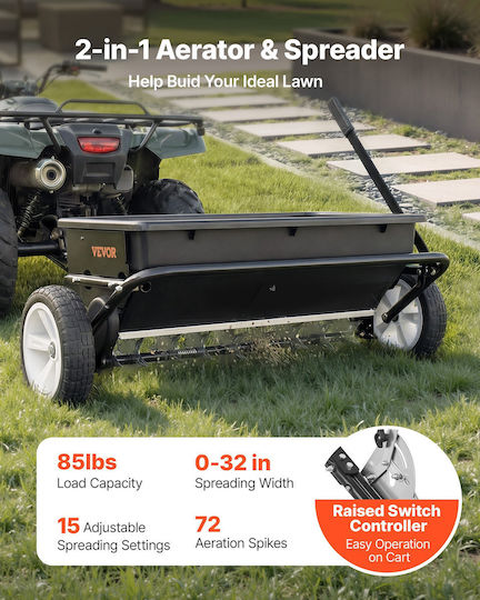 Vevor QYSSBJ100LBS1OBQG001V0 Τροχήλατη Σπαρτική Μηχανή με Χωρητικότητα 45kg