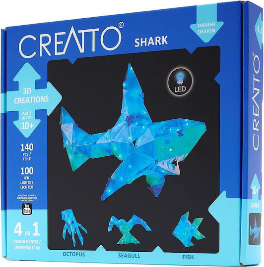 Kosmos Plastic Construction Toy Creatto Shark 4 in 1 for Children 9+ years old+ Years