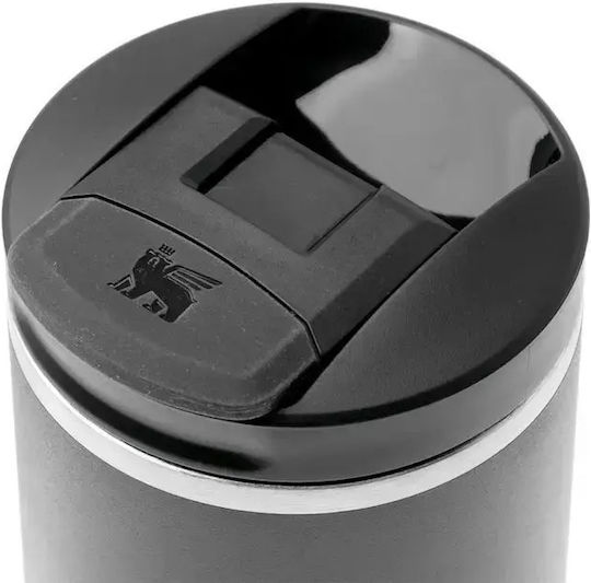 Stanley Transit Fliptop Ποτήρι Θερμός Ανοξείδωτο BPA Free 470ml Black 2.0
