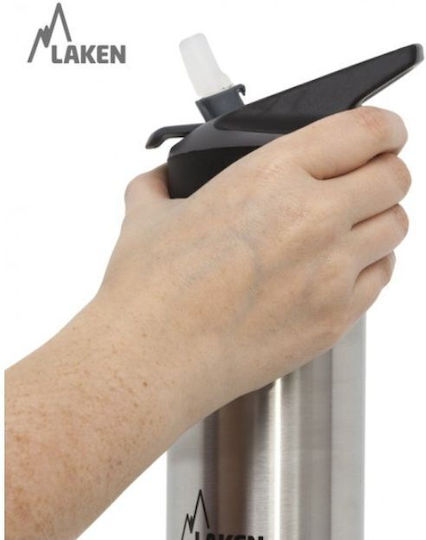 Laken Jannu Thermo Recyclable Bottle Thermos Stainless Steel BPA Free 500ml Orange with Mouthpiece