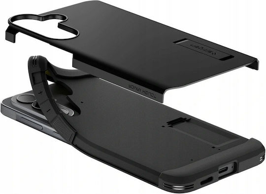 Spigen Tough Armor Back Cover Plastic / Silicone Black (Galaxy A37)