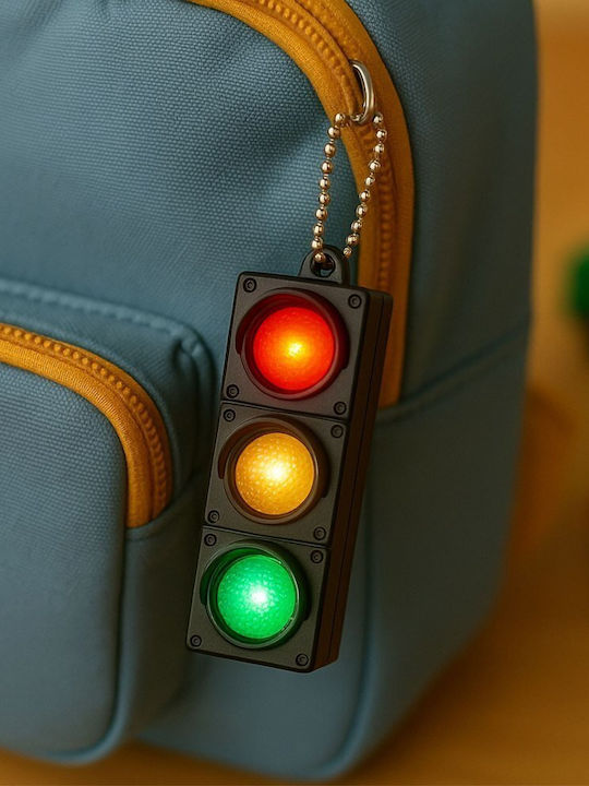 Keychain Flashing Traffic Light Educational Road Lights