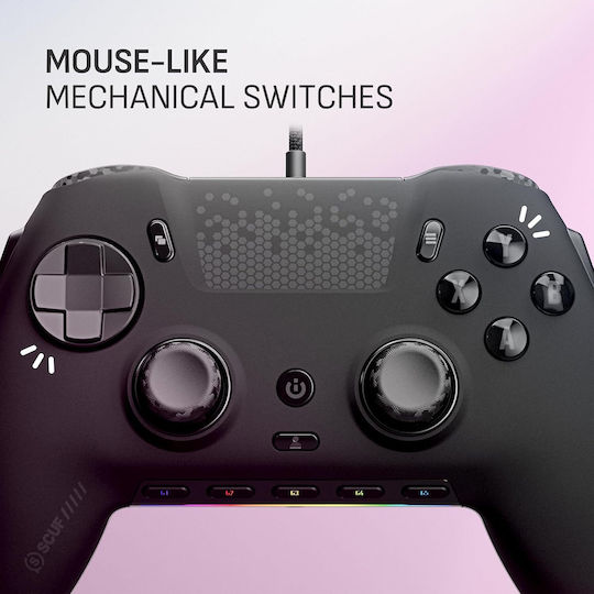 SCUF Envision V2 Wired Gamepad with Hall Effect Sticks for PC Black