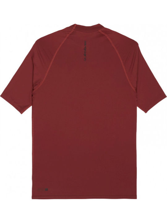 Quiksilver Everyday UPF 50+ Men Short Sleeve Sun Protection Shirt Red