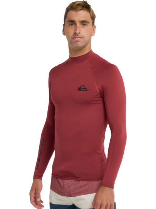 Quiksilver Everyday Men’s Long Sleeve Sun Protection Shirt Red