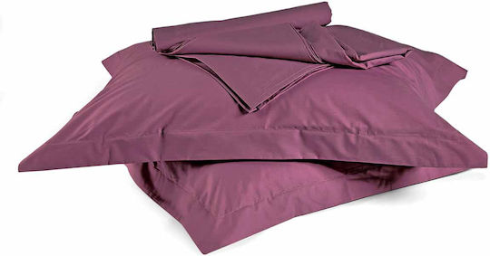 Kentia Sheet Super-Double with Elastic 160x200+25cm. True Col 0501 Purple