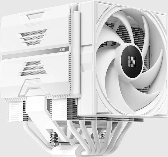 Sudokoo SK620V CPU Cooling Fan Dual Fan For Socket AM4/AM5/1200/1700 White