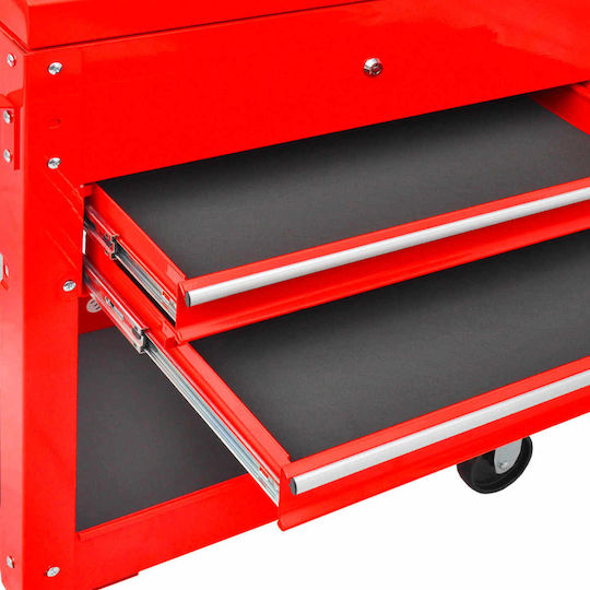 vidaXL Metallischer Werkzeugkisten P70.5xB37xH71cm