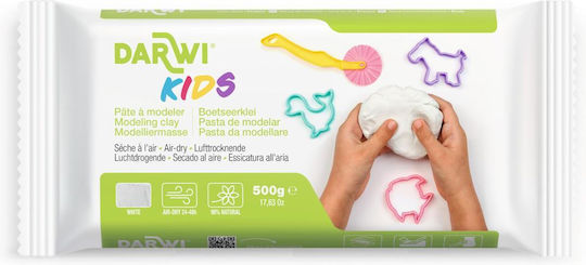 Darwi Kids Παιδικός Πηλός Λευκός 500gr