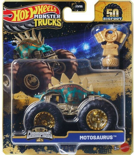 Hot Wheels Hot Wheels Monster Trucks 50 Bigfoot Trophy Champions 5 Alarm Vehicle Monster Truck for 3+ Years