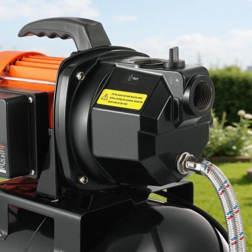 Vevor Elektrische Oberflächenwasserpumpe mit Automatischer Saugung 1hp Einphasig