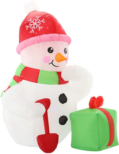 Inflatable Outdoor Snowman Led Lighting 180 Cm Integrated Compressor White